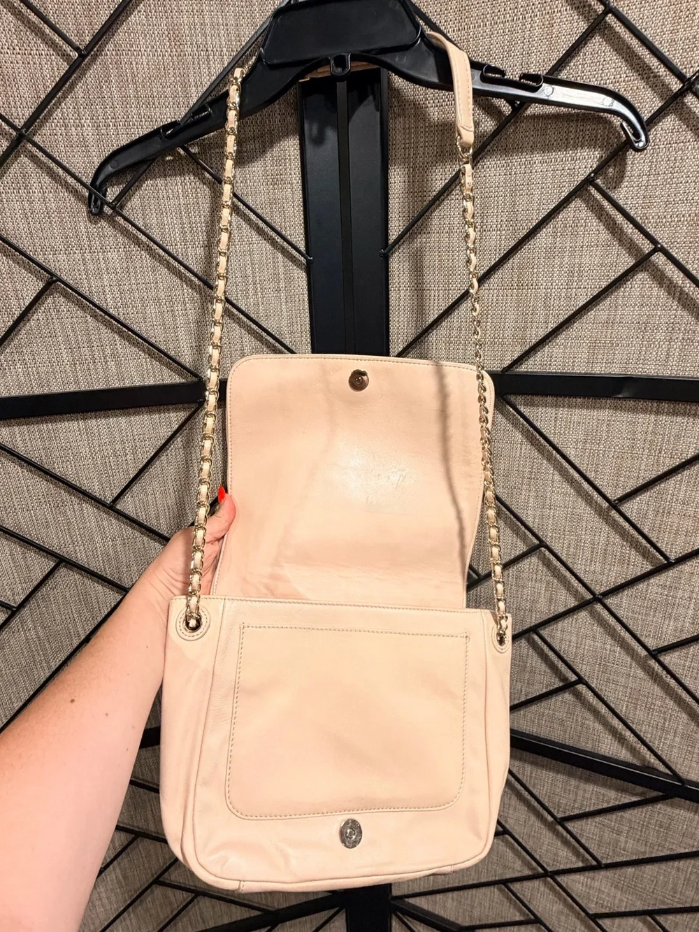 Tory Burch Fleming Soft Convertible Shoulder Bag Blush Pink Quilted Leather